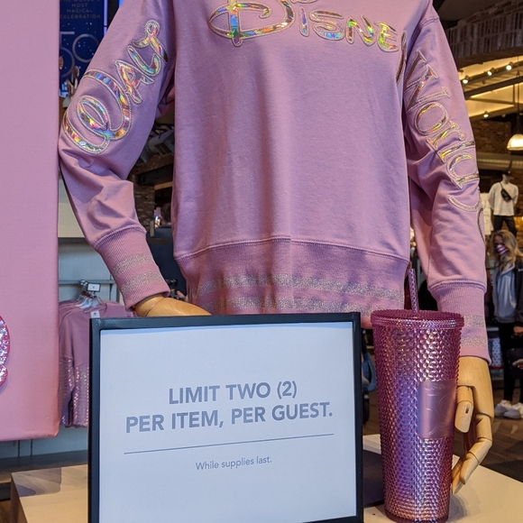 🆕 WDW Walt Disney World Starbucks 50th Anniversary Geometric Pink Tumbler Straw - Picture 10 of 16